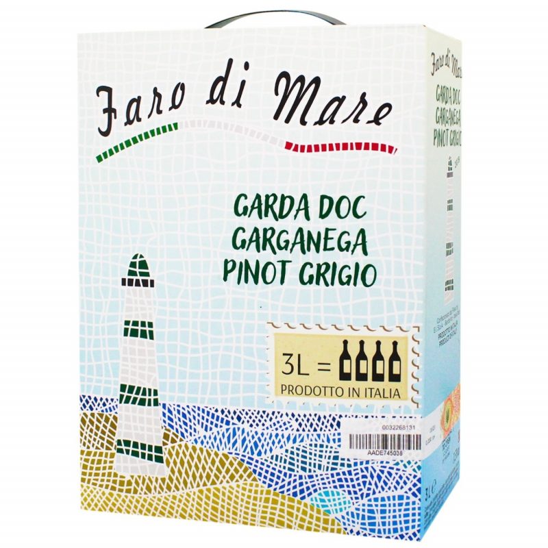 Тетрапак Вино Faro Di Mare - Vino Bianco сухое белое 3 л 11%